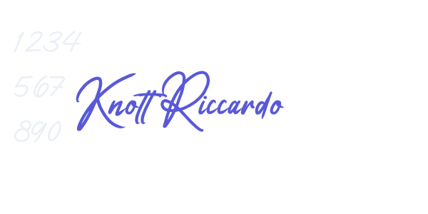 Knott Riccardo font free