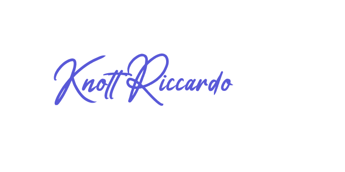 Knott Riccardo Font