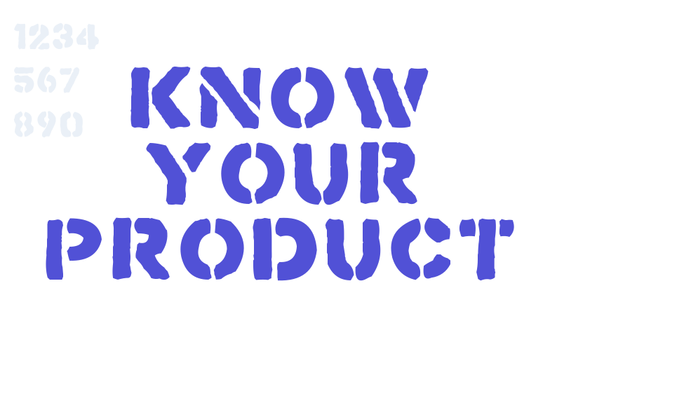 Know Your Product-font-download