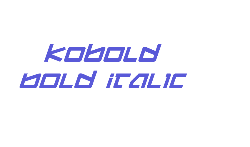 Kobold Bold Italic Font Download