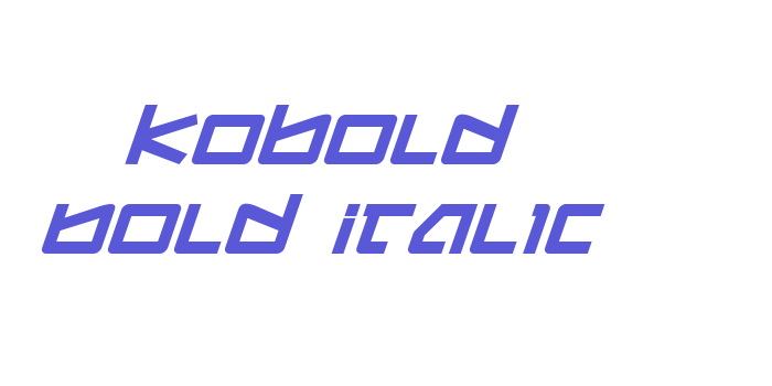 Kobold Bold Italic Font Download