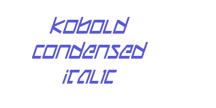 Kobold Condensed Italic Font Download