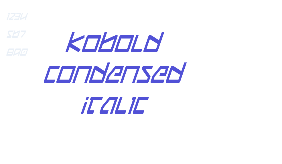 Kobold Condensed Italic-font-download