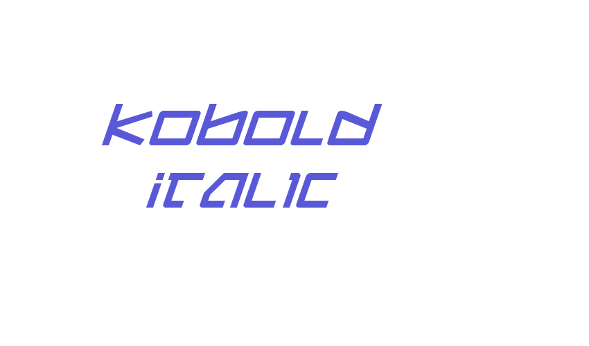 Kobold Italic Font Download