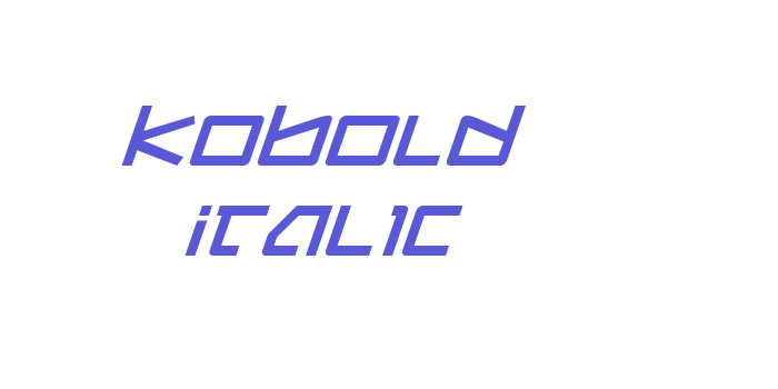 Kobold Italic Font Download