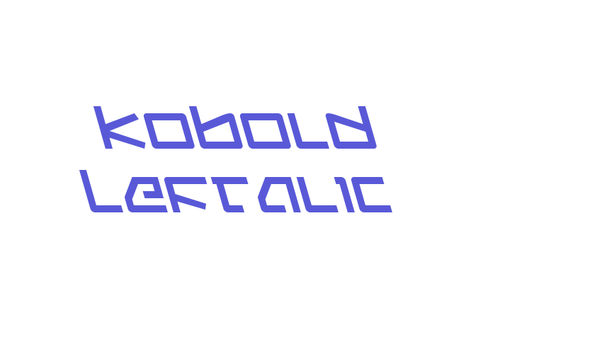 Kobold Leftalic Font Download