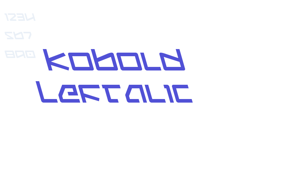 Kobold Leftalic-font-download