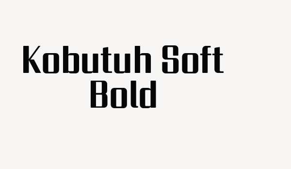 Kobutuh Soft Bold Font