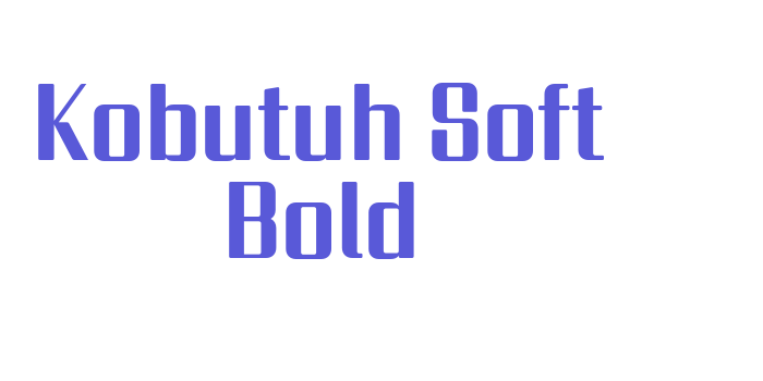 Kobutuh Soft Bold Font