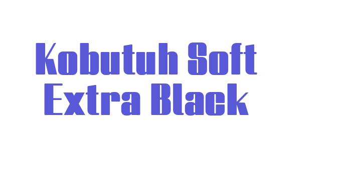 Kobutuh Soft Extra Black Font Download