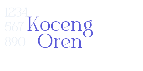 Koceng Oren font free