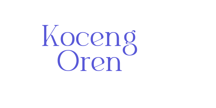 Koceng Oren Font Download