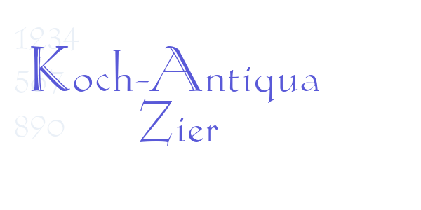 Koch-Antiqua Zier font free