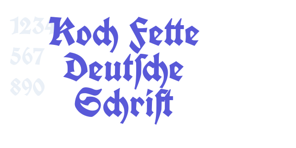 Koch Fette Deutsche Schrift font free