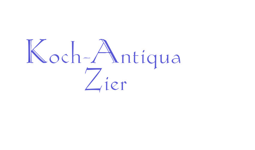 Koch-Antiqua Zier Font