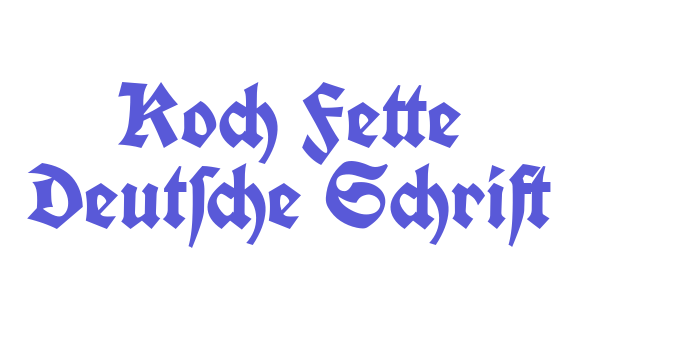 Koch Fette Deutsche Schrift Font Download