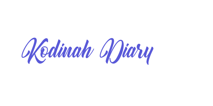 Kodinah Diary Font Download