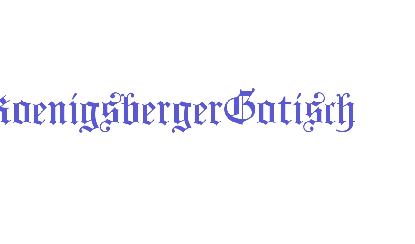 KoenigsbergerGotisch Font