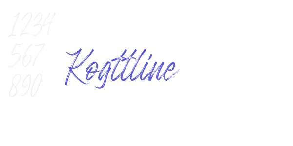 Kogttline font