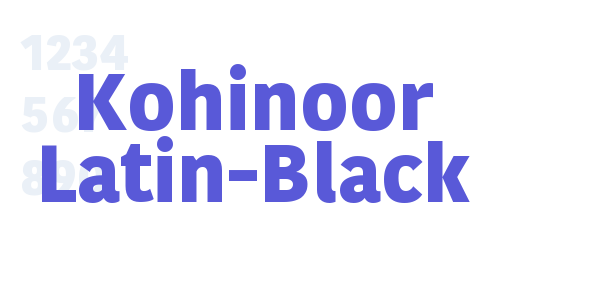 Kohinoor Latin-Black font free