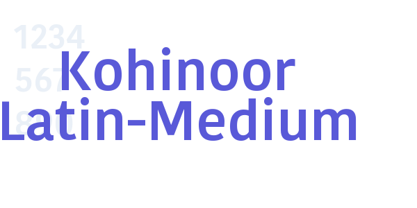 Kohinoor Latin-Medium font