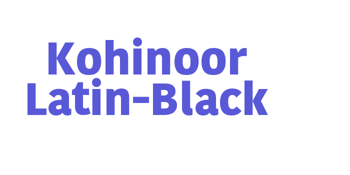 Kohinoor Latin-Black Font Download