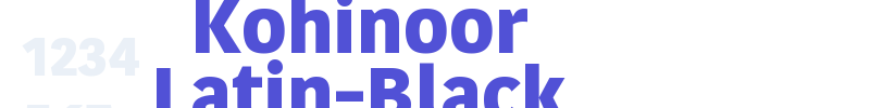 Kohinoor Latin-Black-font