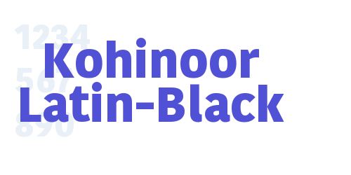 Kohinoor Latin-Black-font-download