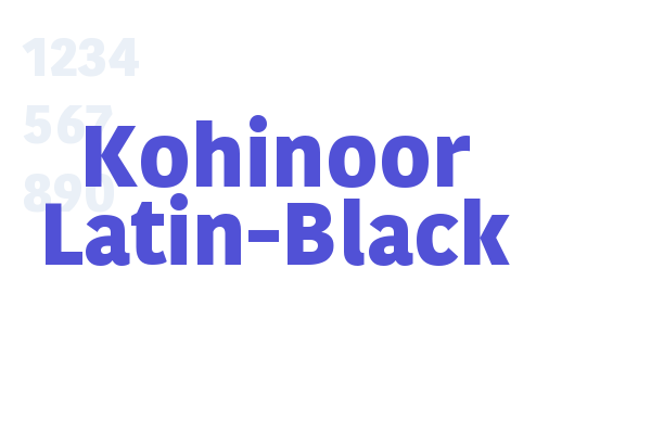 Kohinoor Latin-Black