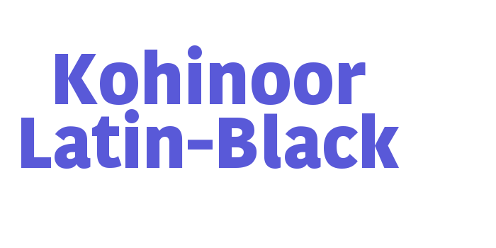 Kohinoor Latin-Black Font