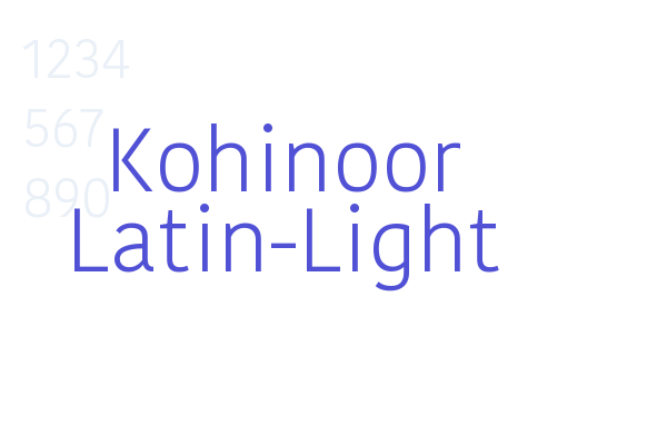 Kohinoor Latin-Light