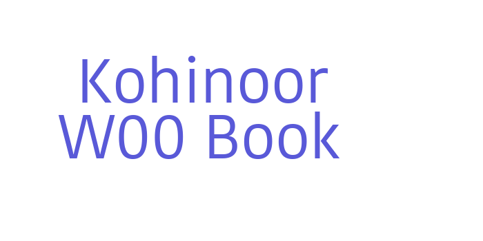 Kohinoor W00 Book Font Download