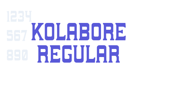 Kolabore Regular font