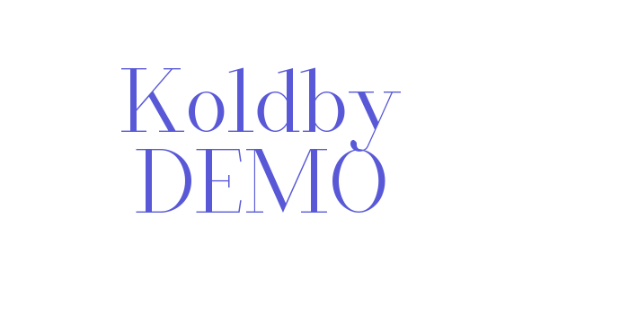 Koldby DEMO Font