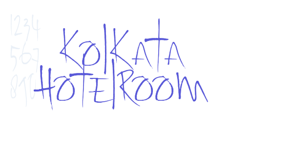 Kolkata Hotelroom font free