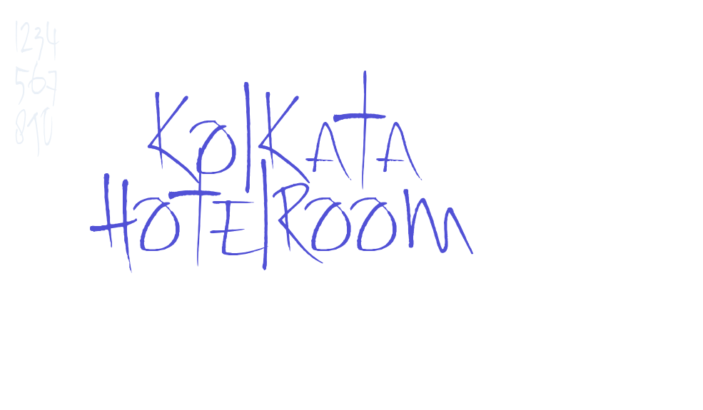 Kolkata Hotelroom-font-download