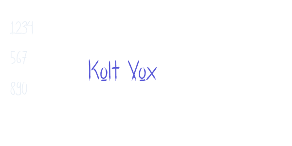 Kolt Vox font free