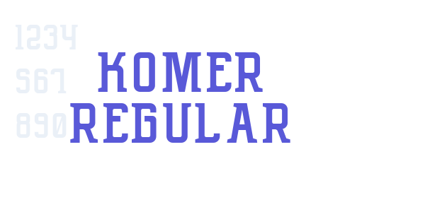 Komer Regular font