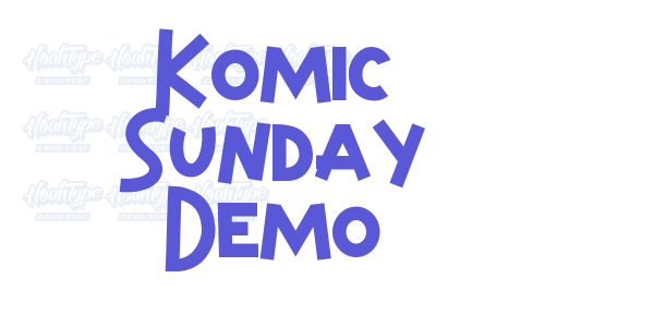 Komic Sunday Demo font free