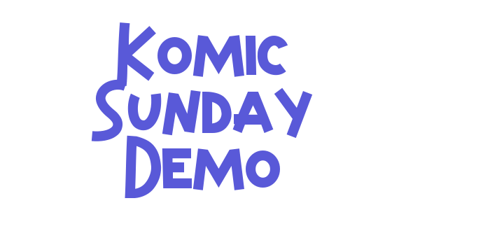 Komic Sunday Demo Font Download