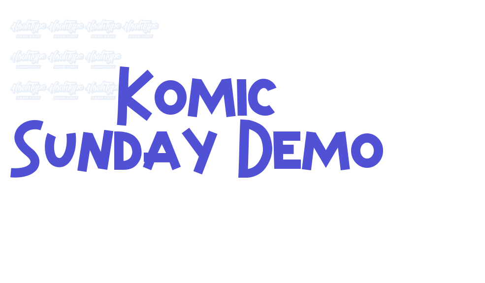 Komic Sunday Demo-font-download