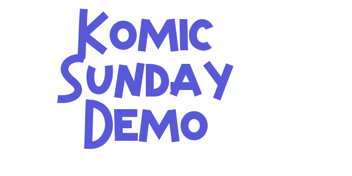 Komic Sunday Demo Font