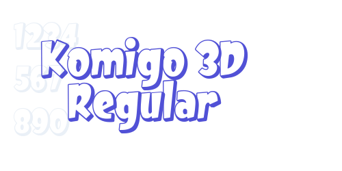 Komigo 3D Regular-font-download