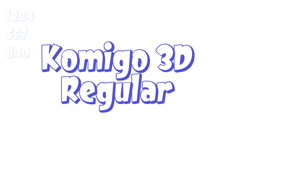 Komigo 3D Regular-font-download