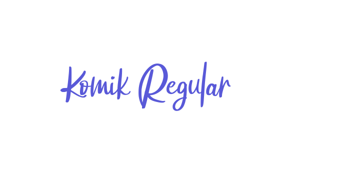 Komik Regular Font Download