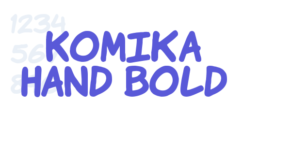 Komika Hand Bold font