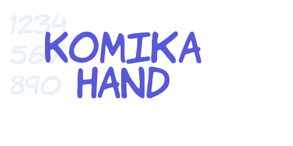 Komika Hand font free