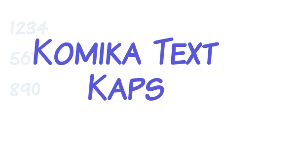 Komika Text Kaps font free