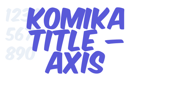 Komika Title – Axis font free