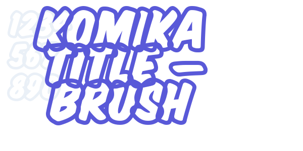 Komika Title – Brush font free